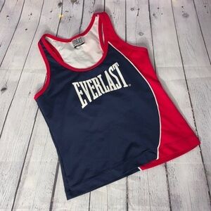 Everlast Navy Blue and Red Exercise Top